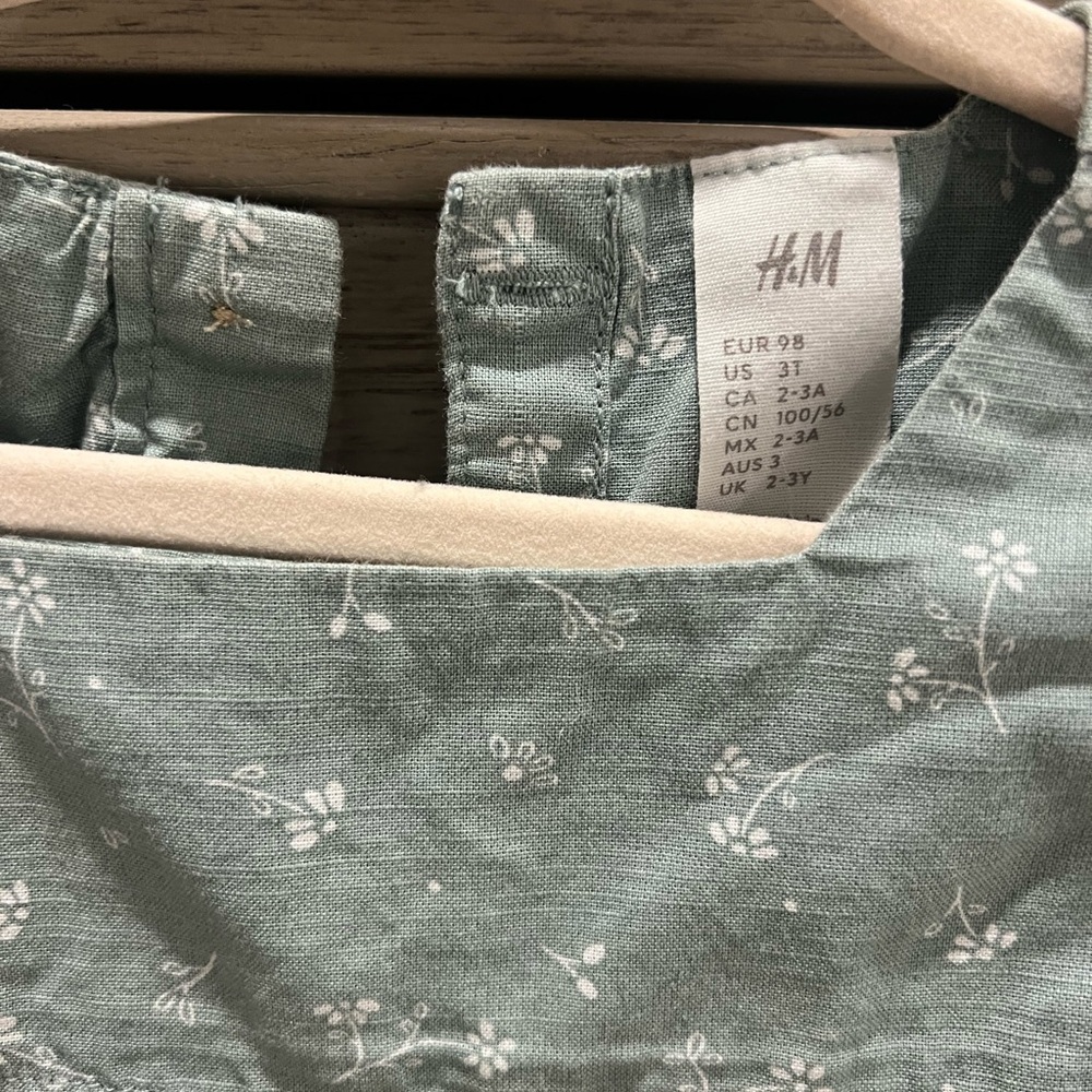 H&M Floral Ruffle Linen Dress - Picture 4 of 4